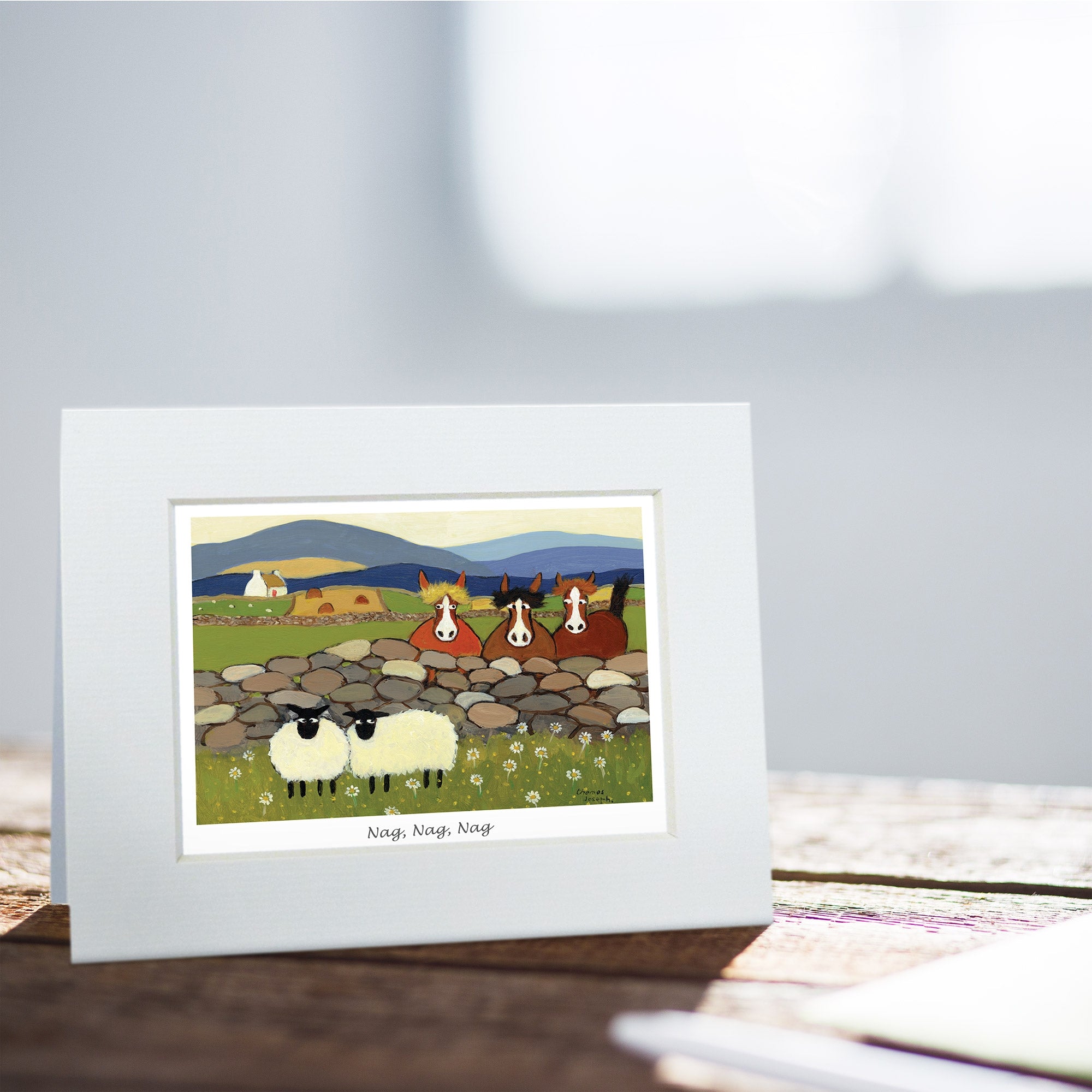 Nag, Nag, Nag Greeting Card