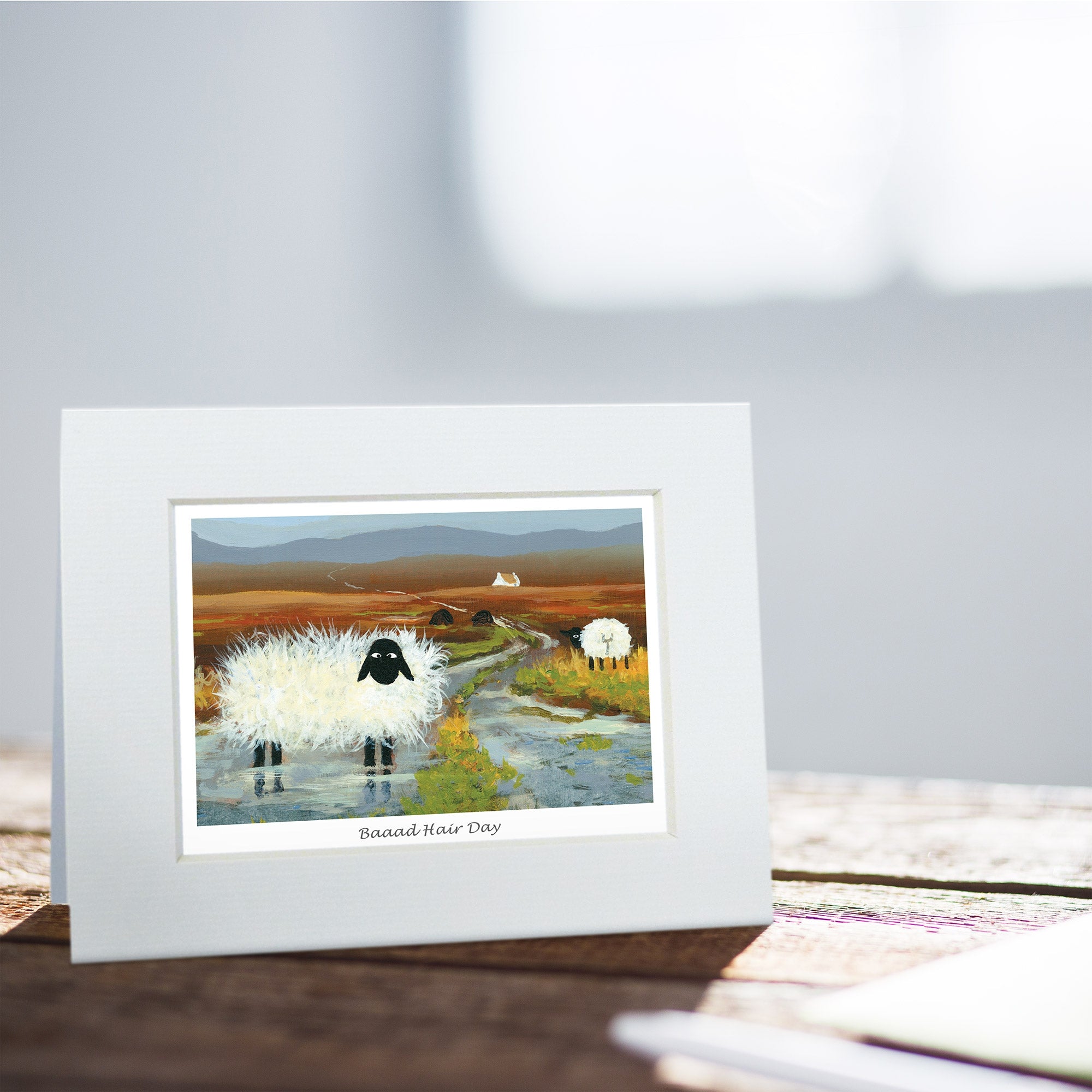 Baaad Hair Day Greeting Card