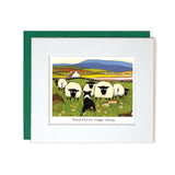 Envelope and Card sheep looking after dog
