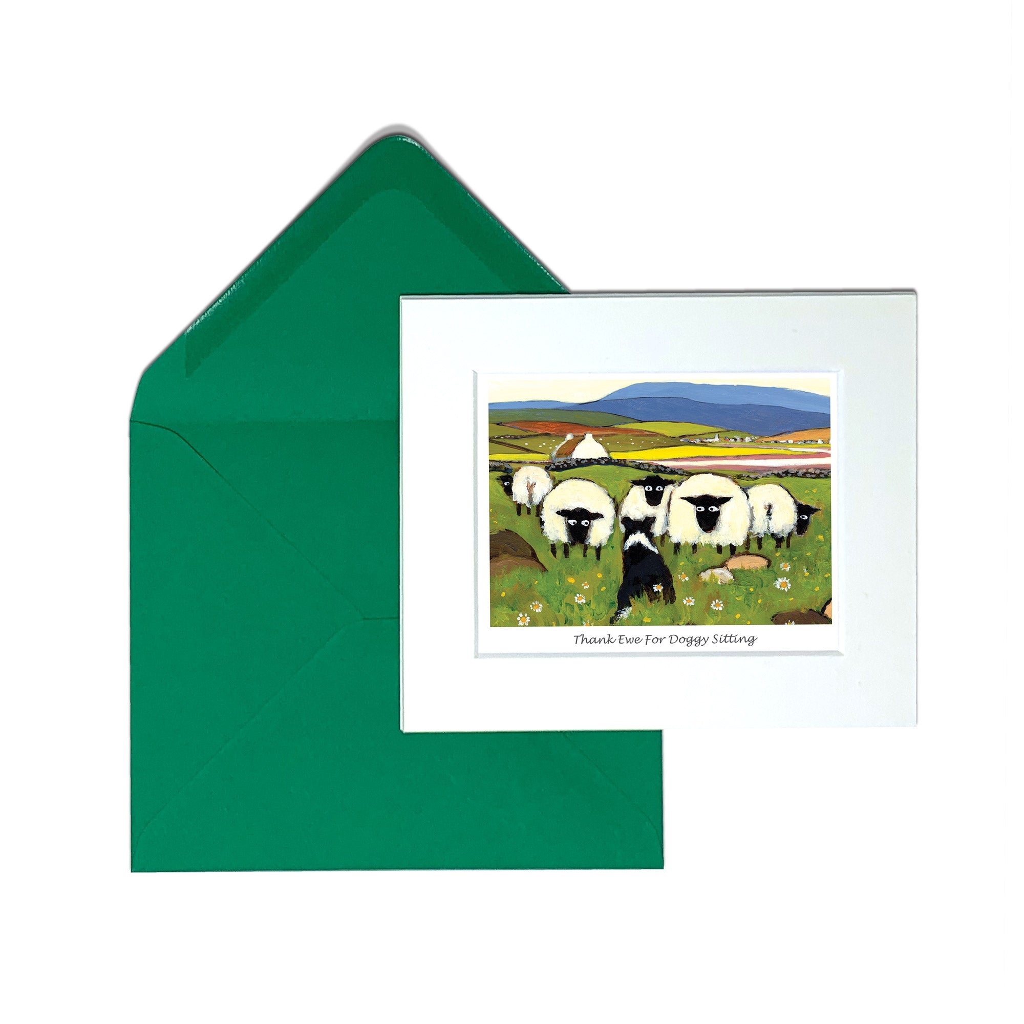 Thank Ewe For Doggy Sitting Greeting Card