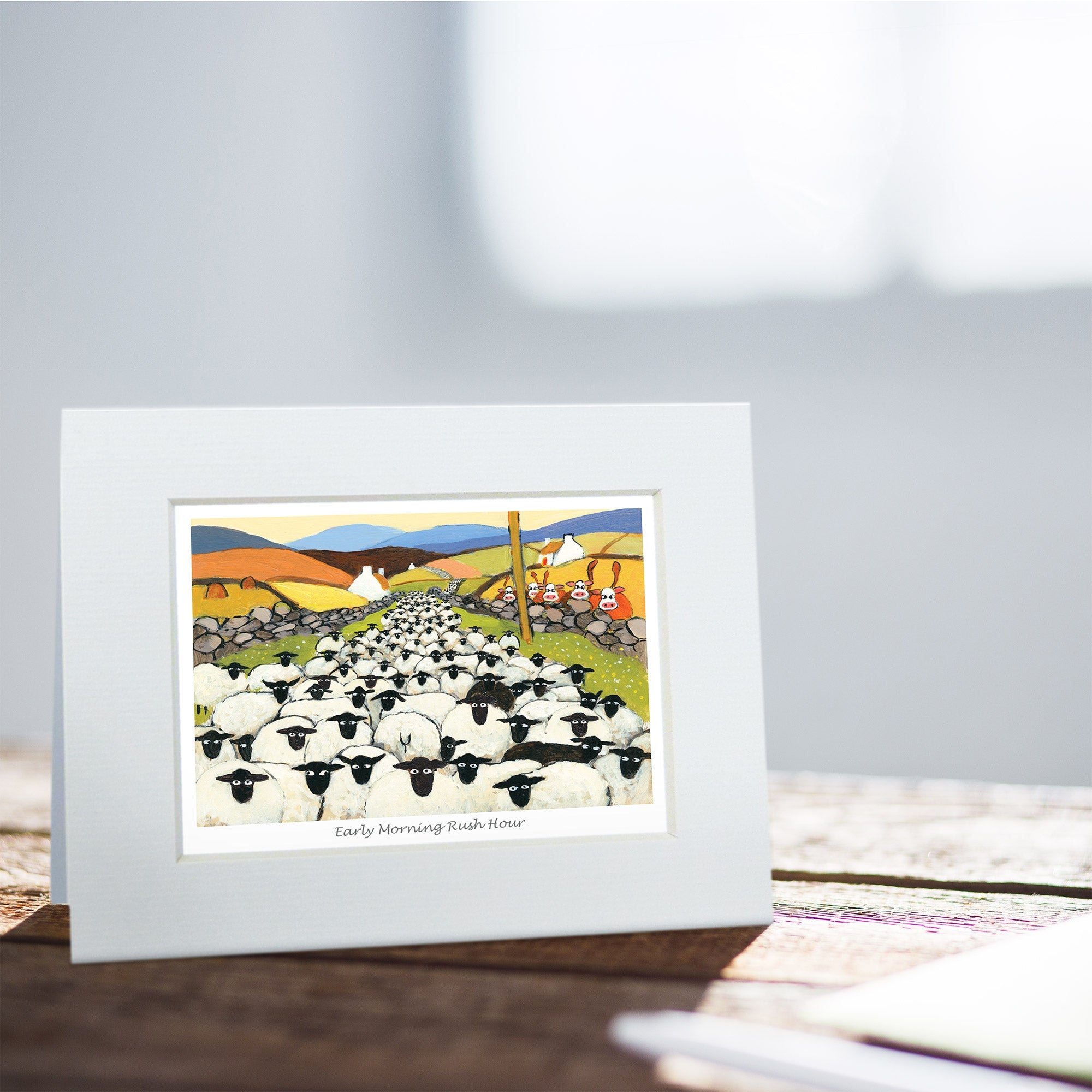 Early Morning Rush Hour Greeting Card