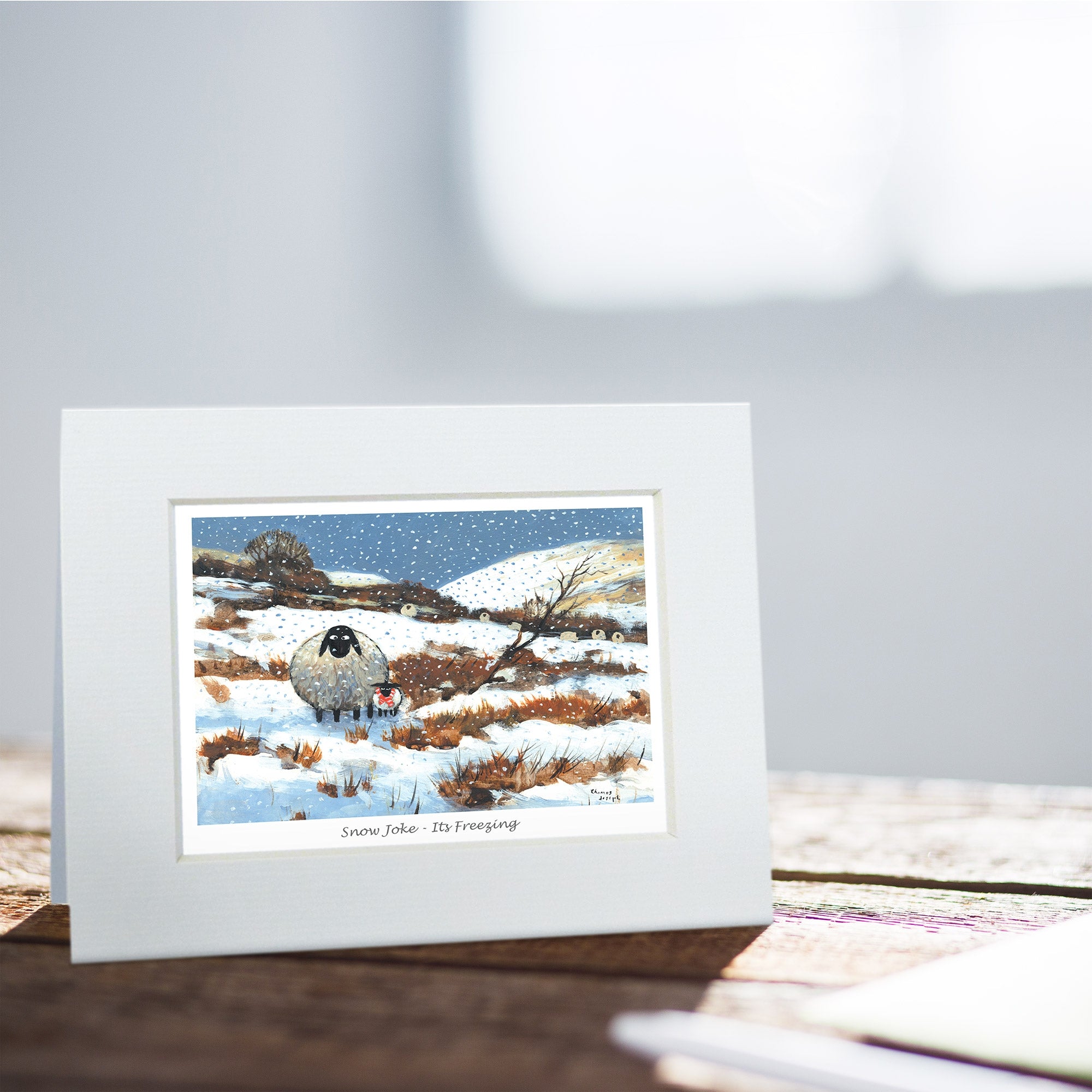 Snow Joke - It's Freezing Greeting Card