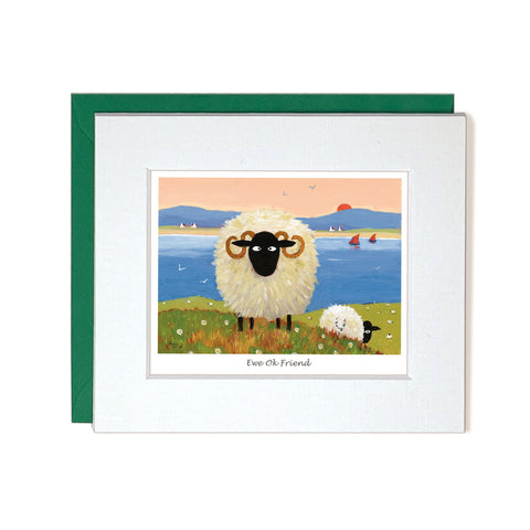 sheep surrounded by seagulls