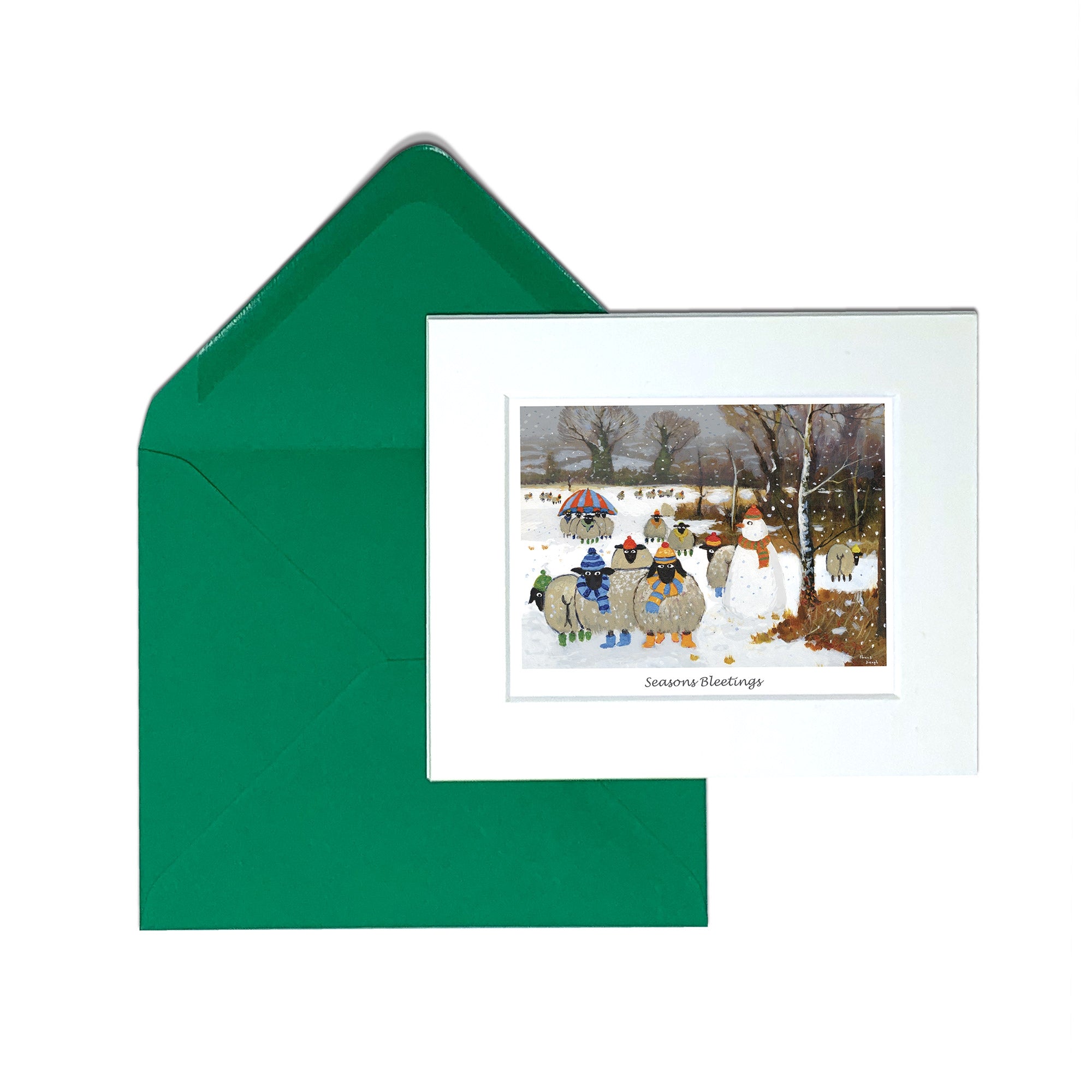 Seasons Bleetings Greeting Card