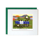 Envelope and Card sheep wearing stethoscope