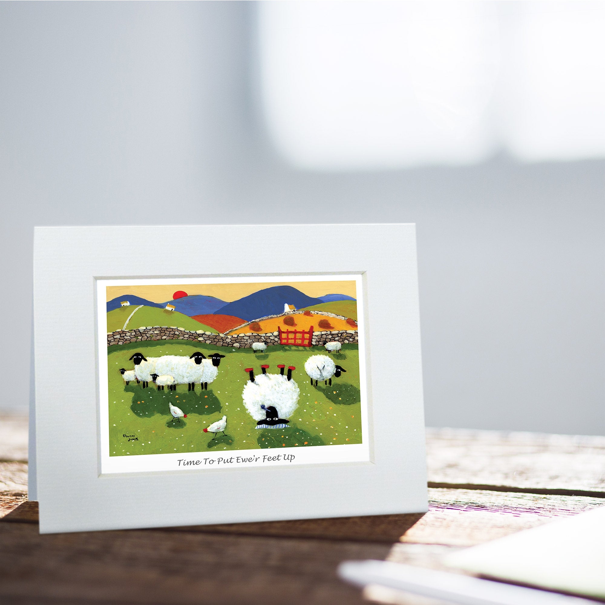 Time To Put Ewer Feet Up Greeting Card