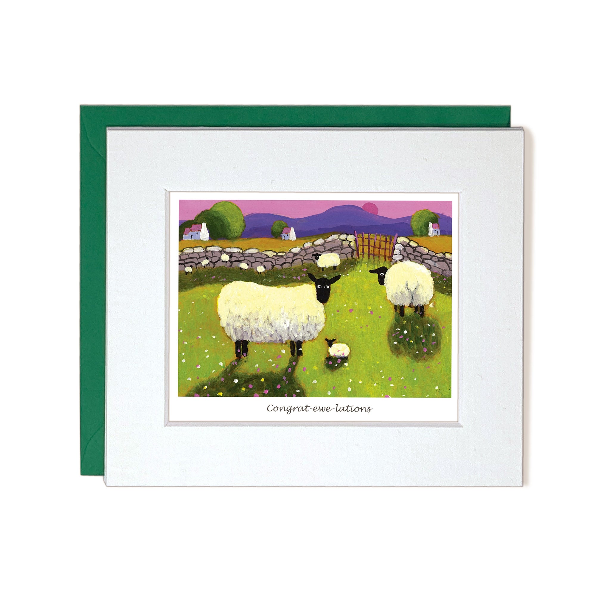 sheep mom and dad with little sheep