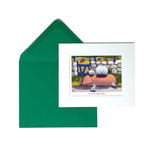 On The Pigs Back Greeting Card