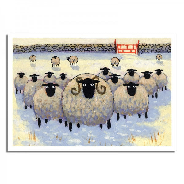 Double Mounted Print "Snow Patrol" By Thomas Joseph
