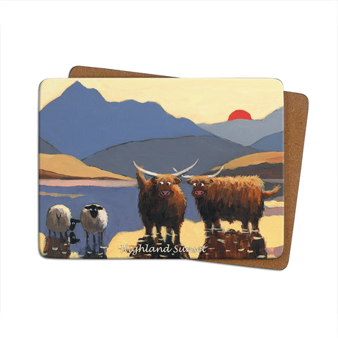 Highland Sunset Single Table Mat