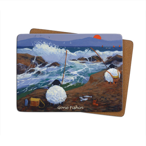 Gone Fishin Single Table Mat