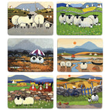 Placemat set 1 Six sheep designs